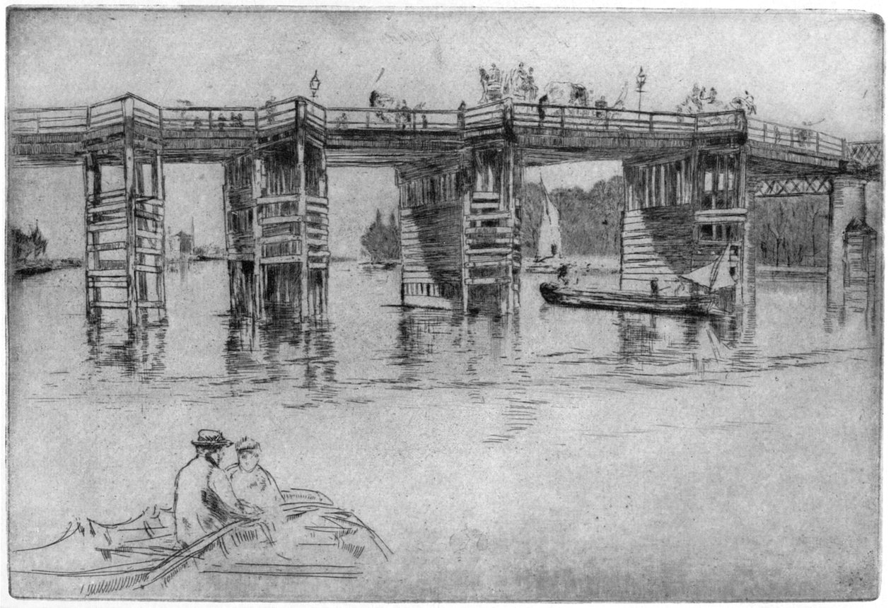 老普特尼桥，1879年1904年。 作者 詹姆斯·阿博特·麦克尼尔·惠斯勒