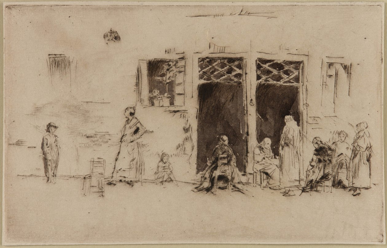 老女人，1879-1880。 作者 詹姆斯·阿博特·麦克尼尔·惠斯勒