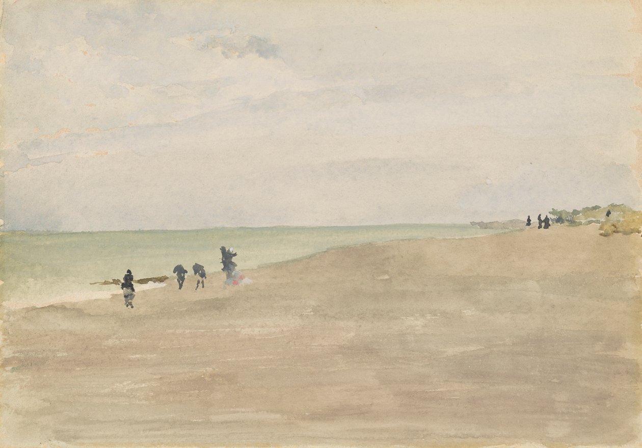 奥帕尔海滩，1882-1884。 作者 詹姆斯·阿博特·麦克尼尔·惠斯勒