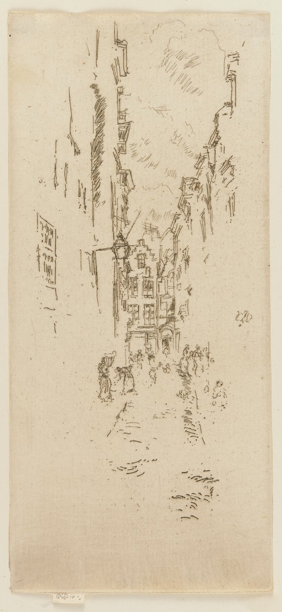 Petite Rue des Bouchers, 1887年。 作者 詹姆斯·阿博特·麦克尼尔·惠斯勒