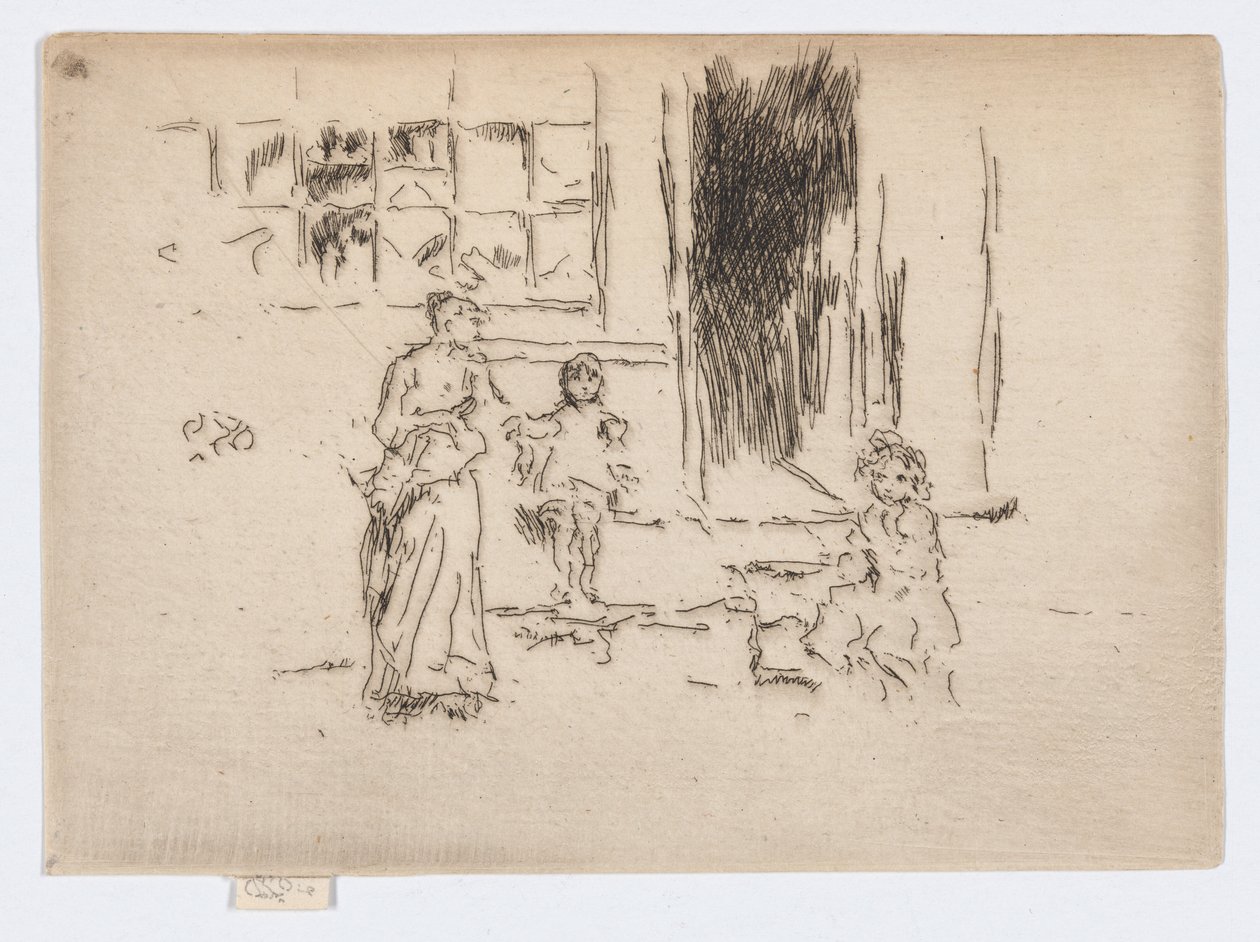 衬裙巷，约 1886-88 年（蚀刻版画；纸上墨水） 作者 詹姆斯·阿博特·麦克尼尔·惠斯勒