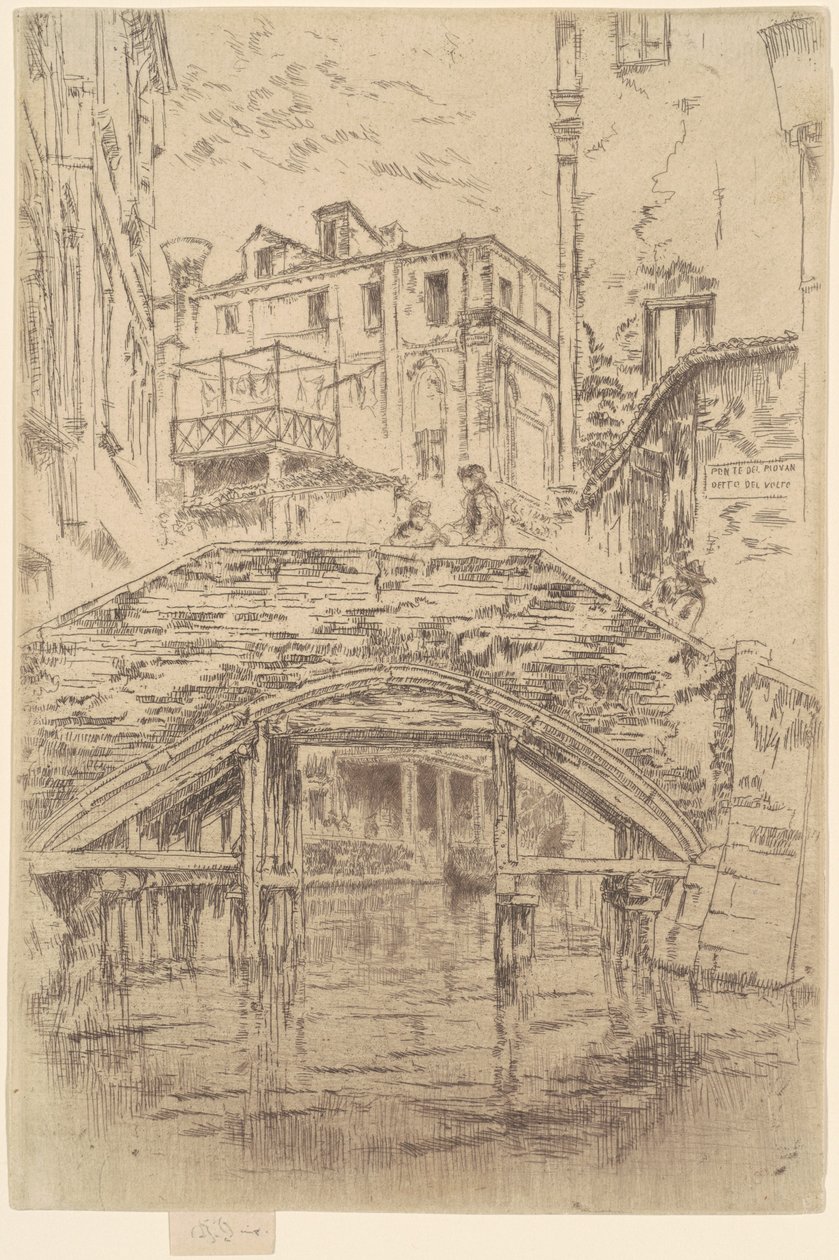 百旺桥，1879-1880。 作者 詹姆斯·阿博特·麦克尼尔·惠斯勒