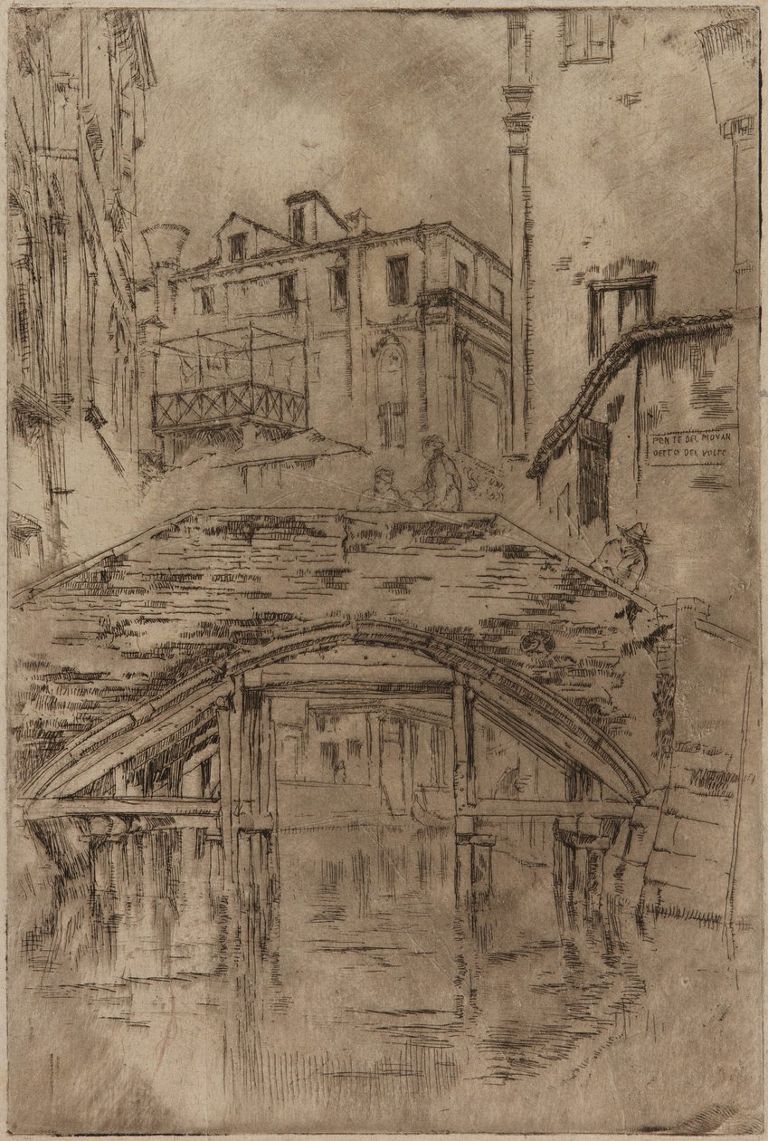 百旺桥，1879-1880。 作者 詹姆斯·阿博特·麦克尼尔·惠斯勒