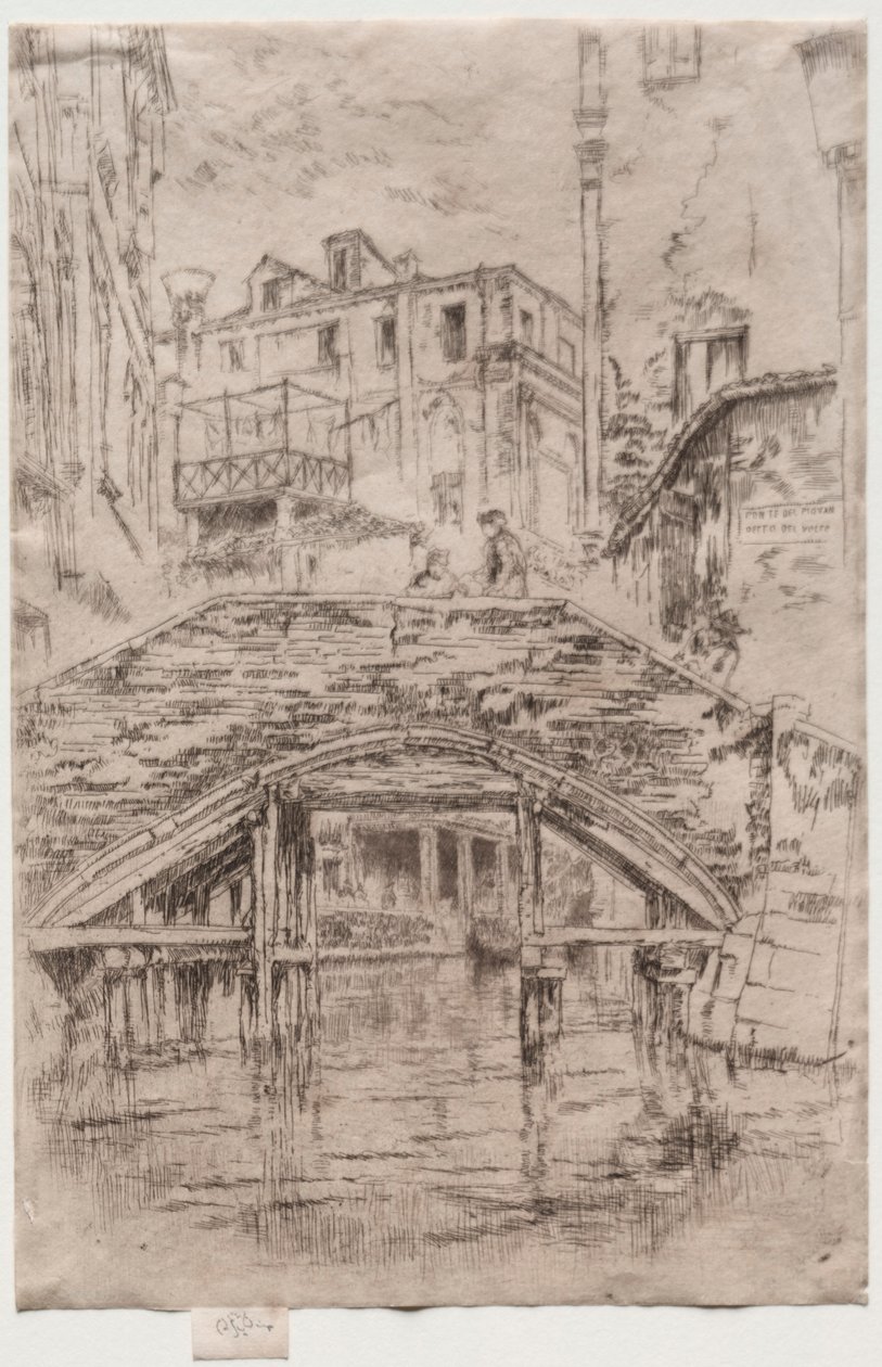 皮奥凡桥（Ponte del Piovan），1886年。 作者 詹姆斯·阿博特·麦克尼尔·惠斯勒