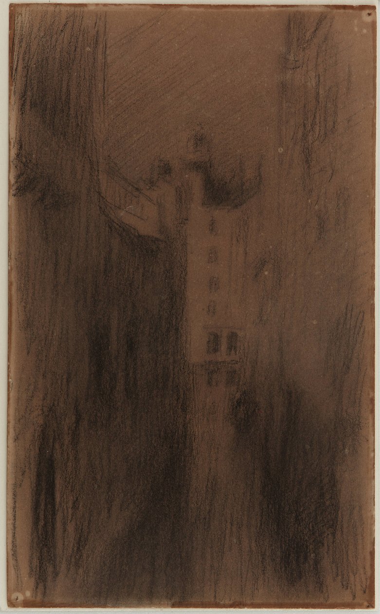 安静的运河，1879-1880。 作者 詹姆斯·阿博特·麦克尼尔·惠斯勒