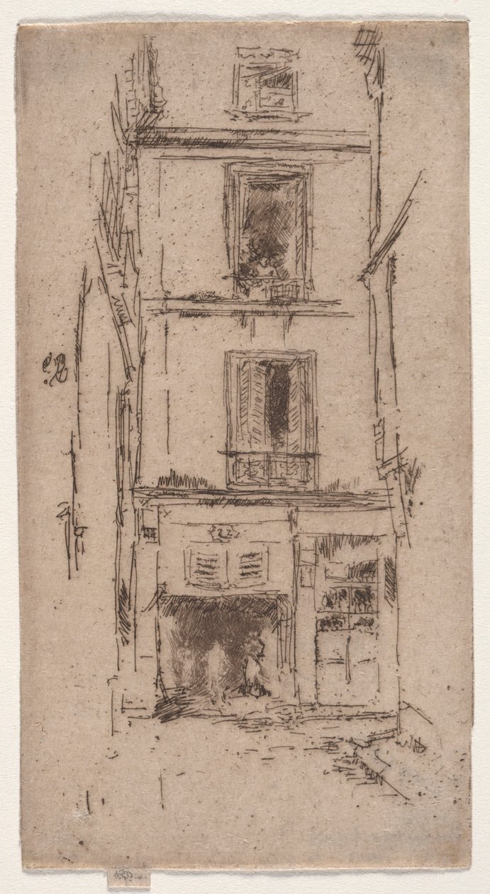 Rue des Bons婴儿，游览。 作者 詹姆斯·阿博特·麦克尼尔·惠斯勒