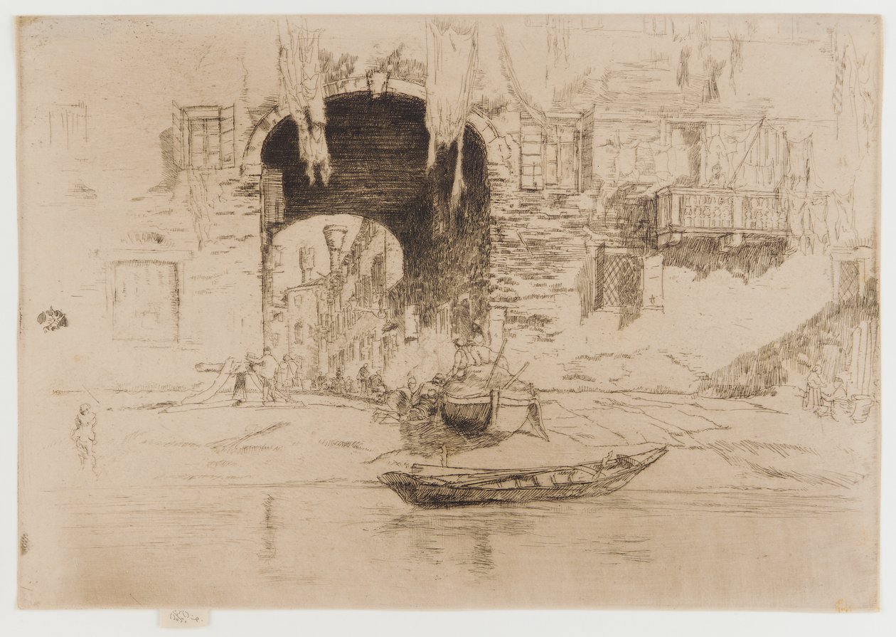 圣比亚吉奥，1879-1880。 作者 詹姆斯·阿博特·麦克尼尔·惠斯勒
