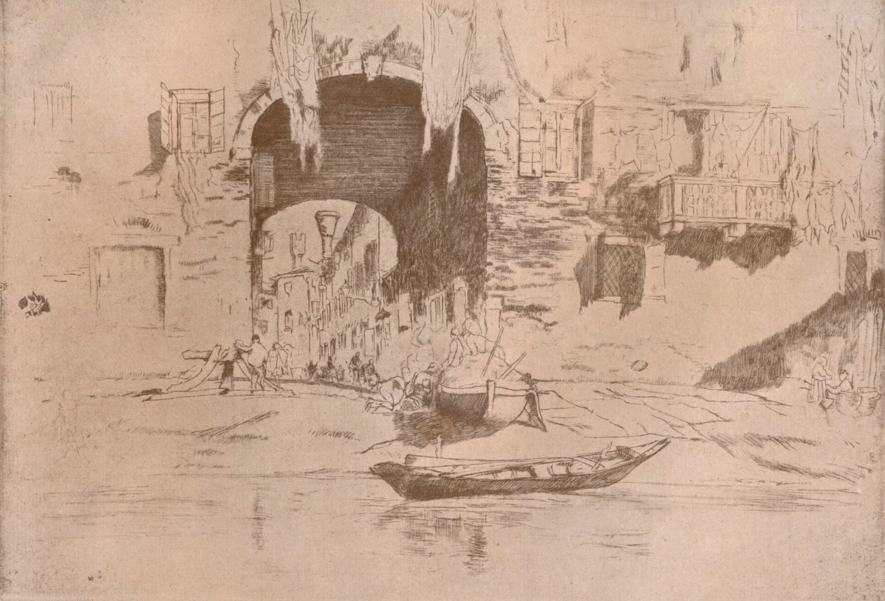 圣比亚焦，c1879年，1904年 作者 詹姆斯·阿博特·麦克尼尔·惠斯勒