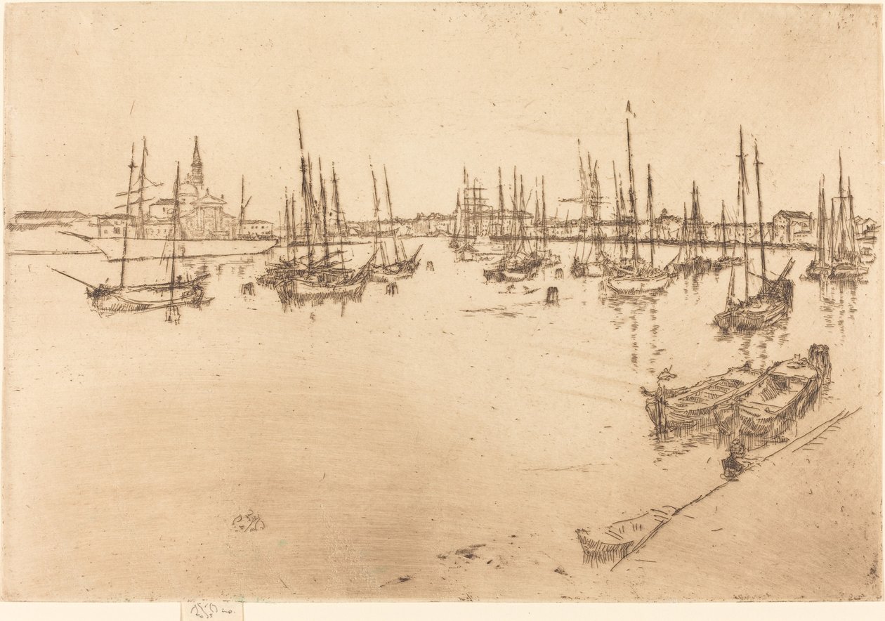 圣乔治，1880年。 作者 詹姆斯·阿博特·麦克尼尔·惠斯勒