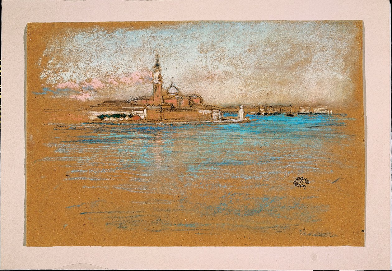 San Giorgio Maggiore，威尼斯，1880年 作者 詹姆斯·阿博特·麦克尼尔·惠斯勒