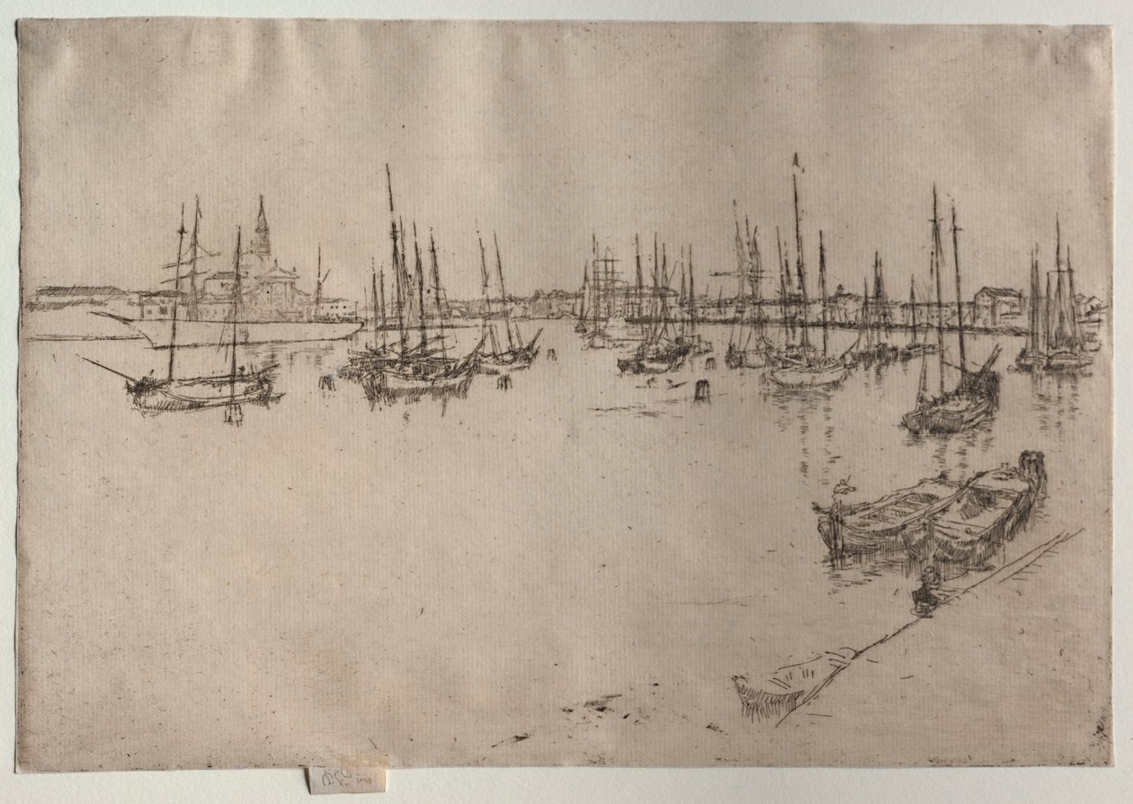 威尼斯，圣乔治，1886年。 作者 詹姆斯·阿博特·麦克尼尔·惠斯勒