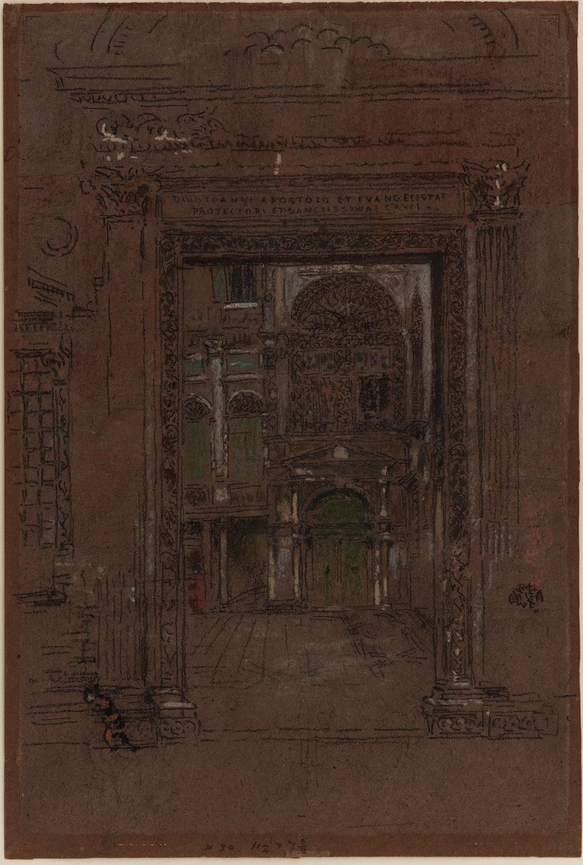 San Giovanni Apostolo et Evangelistae, 1879-1880. 作者 詹姆斯·阿博特·麦克尼尔·惠斯勒