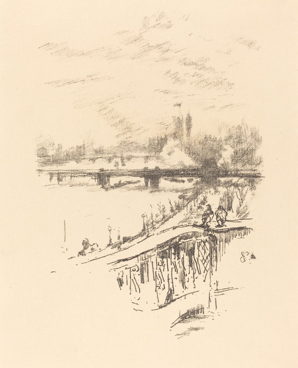 萨沃伊鸽子，1896年。 作者 詹姆斯·阿博特·麦克尼尔·惠斯勒