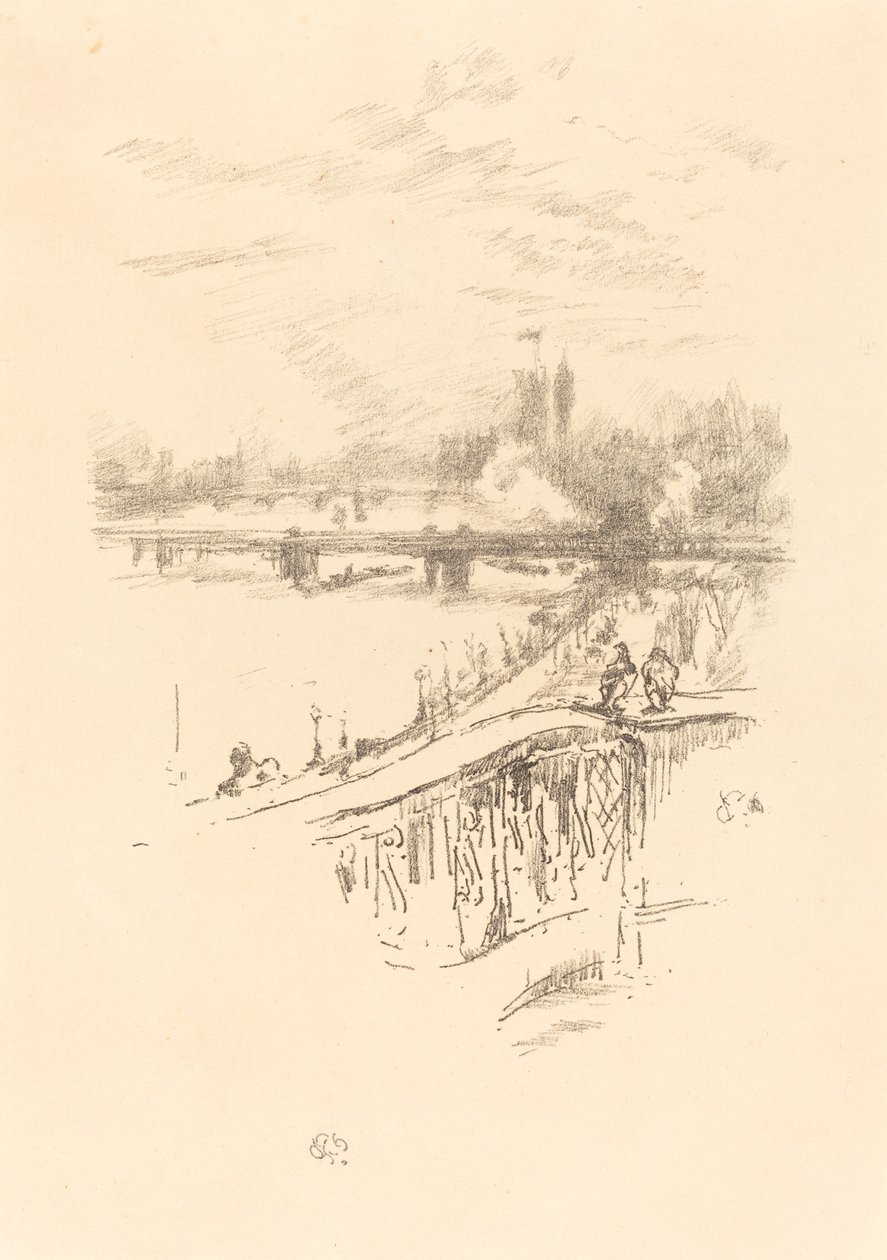 萨沃伊鸽子，1896年。 作者 詹姆斯·阿博特·麦克尼尔·惠斯勒