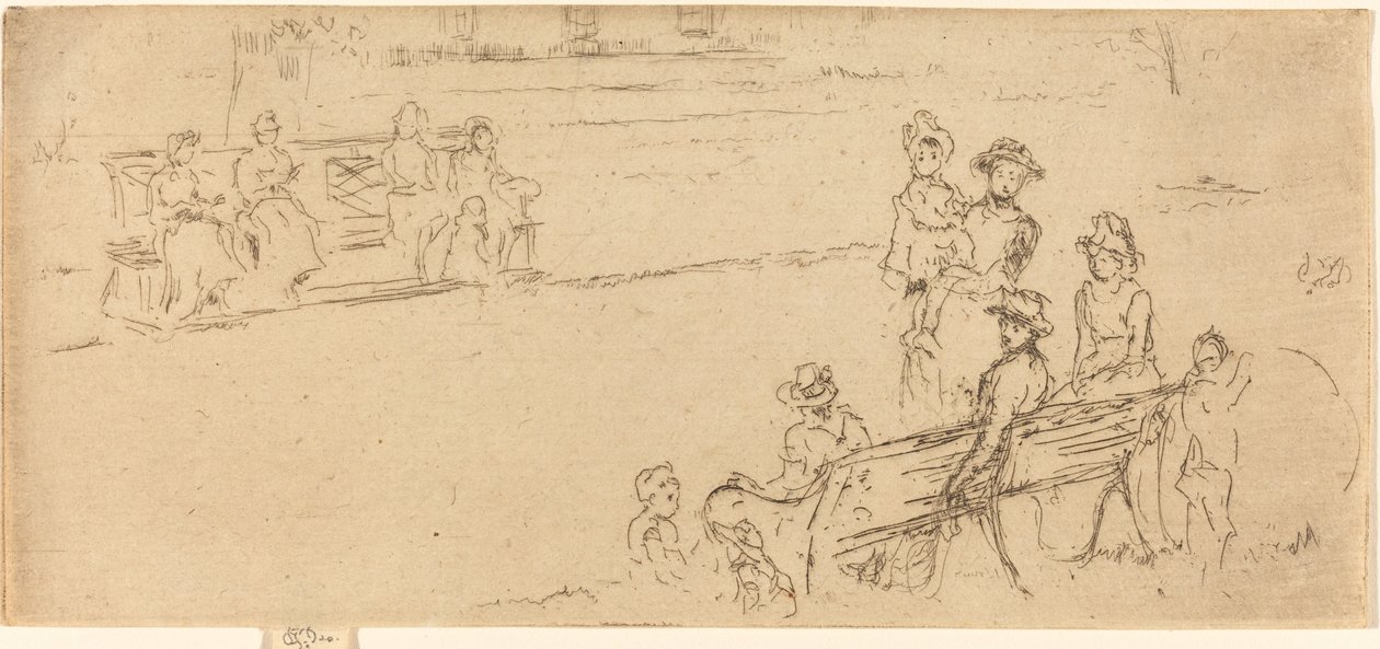 座位，格雷律师事务所，约1886-1888年。 作者 詹姆斯·阿博特·麦克尼尔·惠斯勒