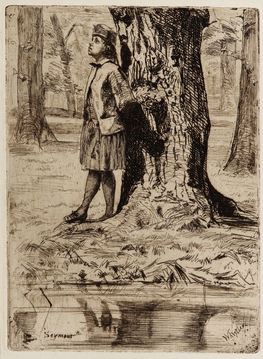 西摩，1859年。 作者 詹姆斯·阿博特·麦克尼尔·惠斯勒