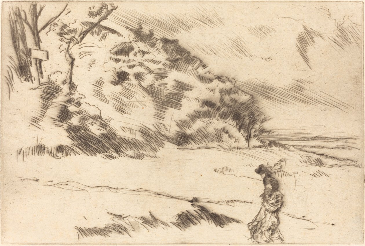斯皮克海岸，约1875年。 作者 詹姆斯·阿博特·麦克尼尔·惠斯勒