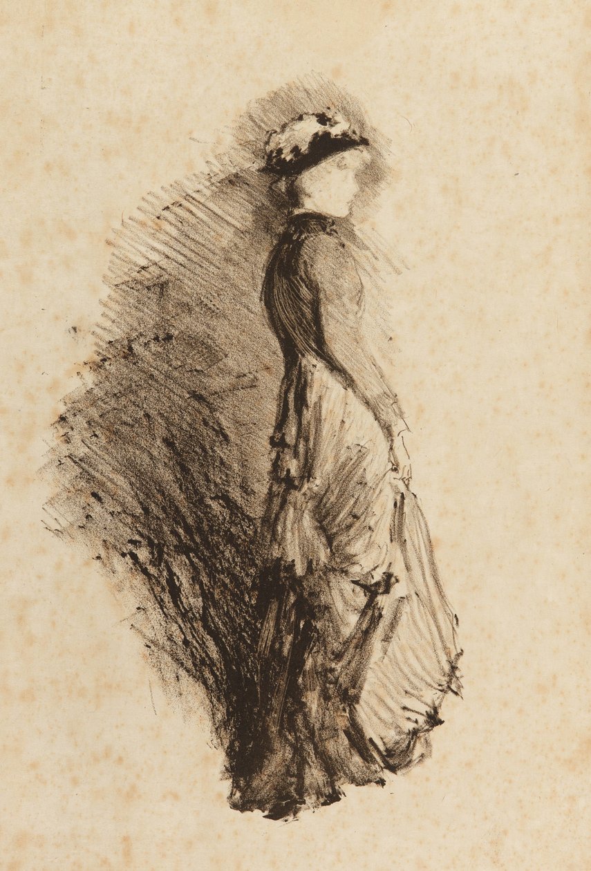 研究，1878年。 作者 詹姆斯·阿博特·麦克尼尔·惠斯勒