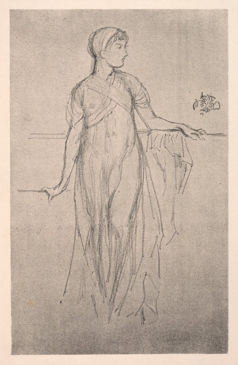 研究，1879年。 作者 詹姆斯·阿博特·麦克尼尔·惠斯勒