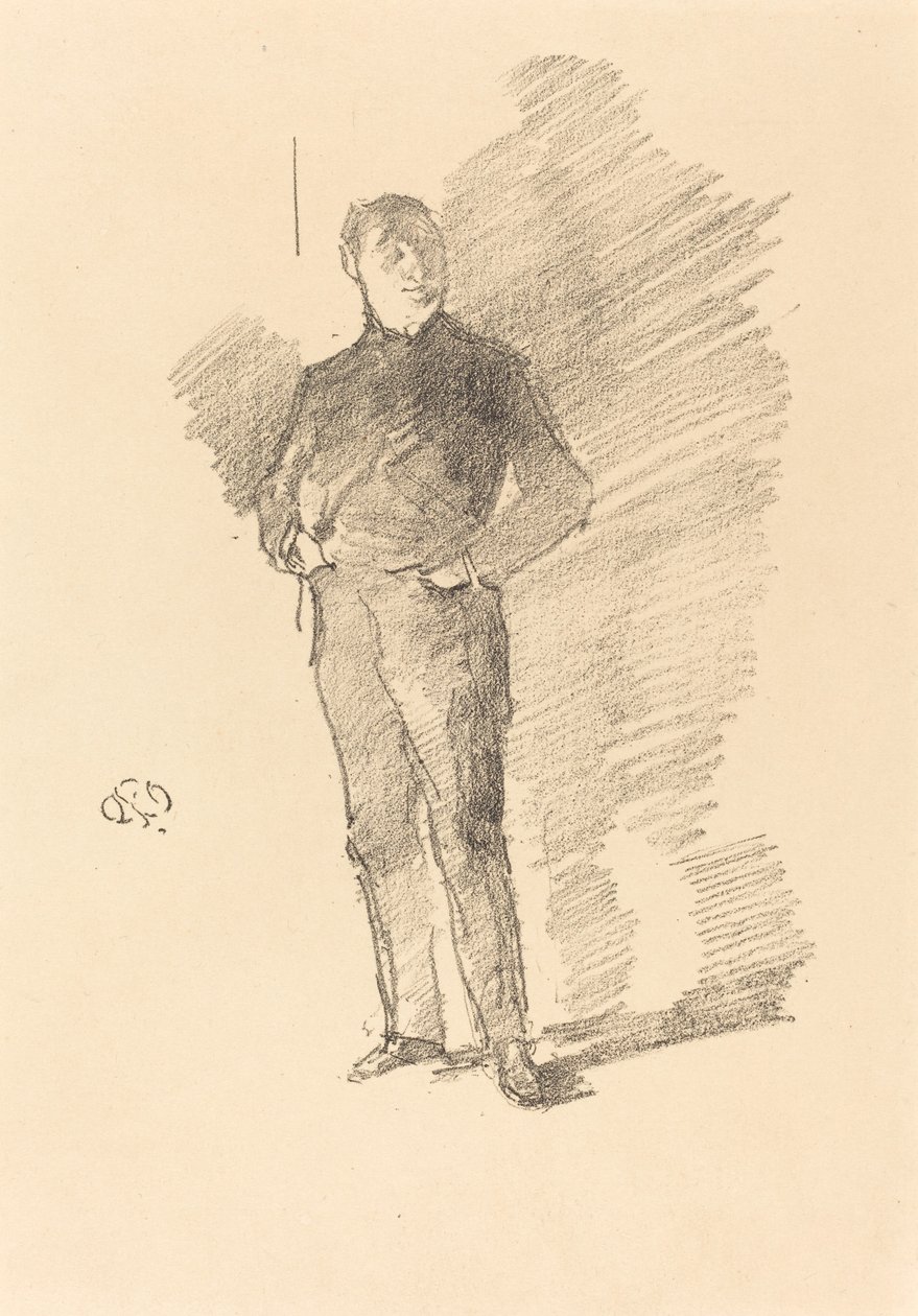 第2项研究：托马斯-韦先生，1896年。 作者 詹姆斯·阿博特·麦克尼尔·惠斯勒