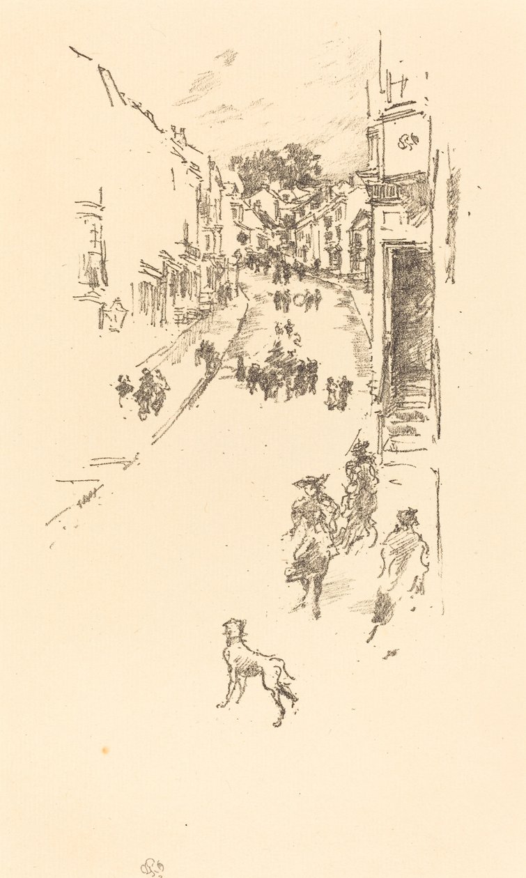 星期日，莱姆雷吉斯，1895年。 作者 詹姆斯·阿博特·麦克尼尔·惠斯勒