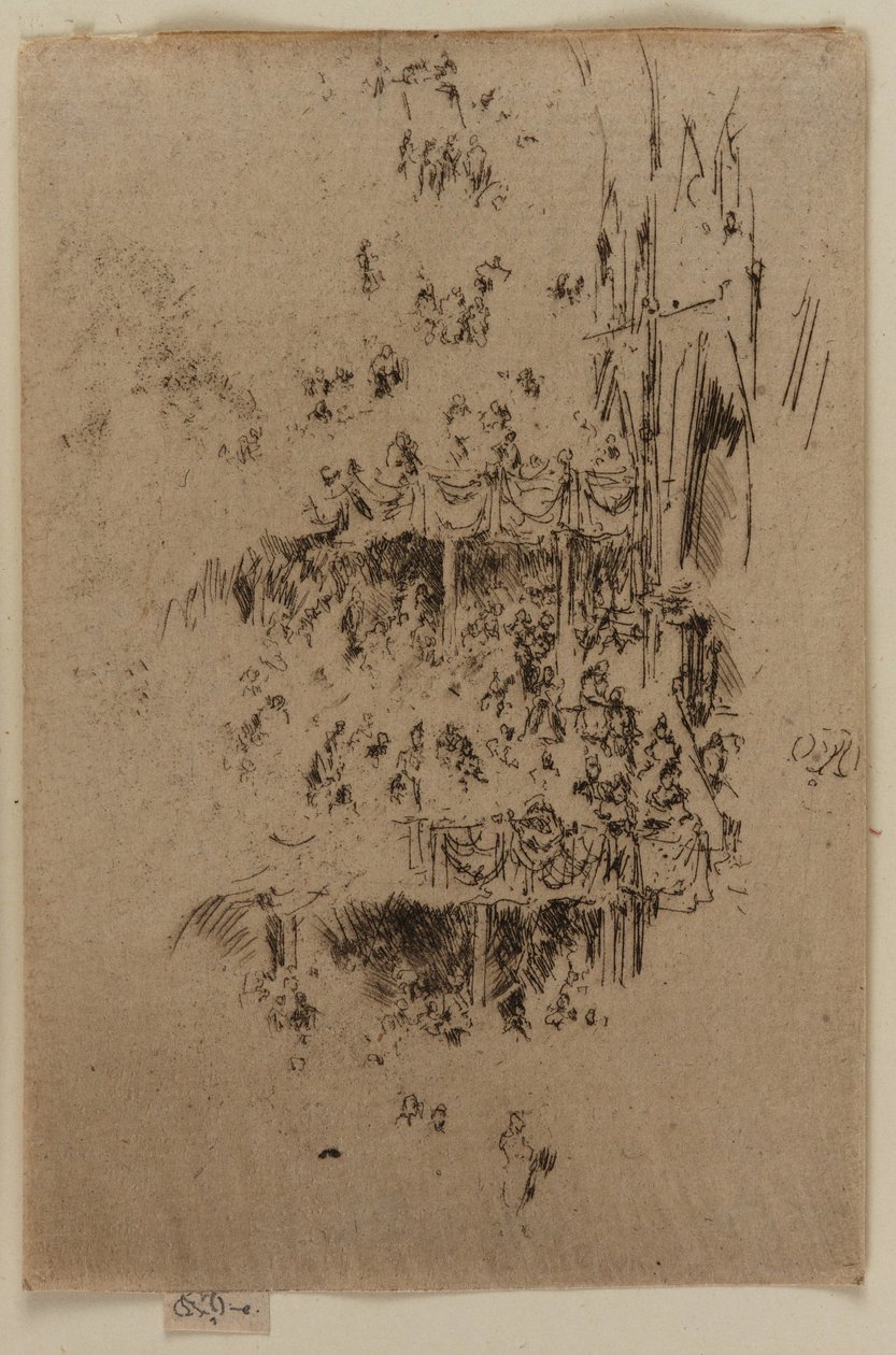 修道院庆典，1887年。 作者 詹姆斯·阿博特·麦克尼尔·惠斯勒
