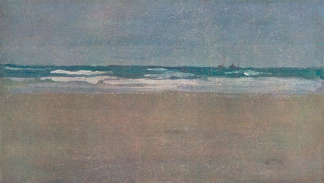 愤怒的海洋，1884年，1904年 作者 詹姆斯·阿博特·麦克尼尔·惠斯勒