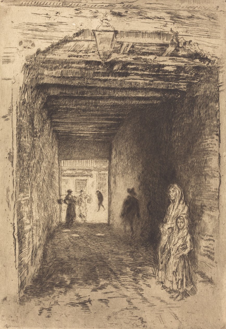 乞丐们，1879年至1880年。 作者 詹姆斯·阿博特·麦克尼尔·惠斯勒