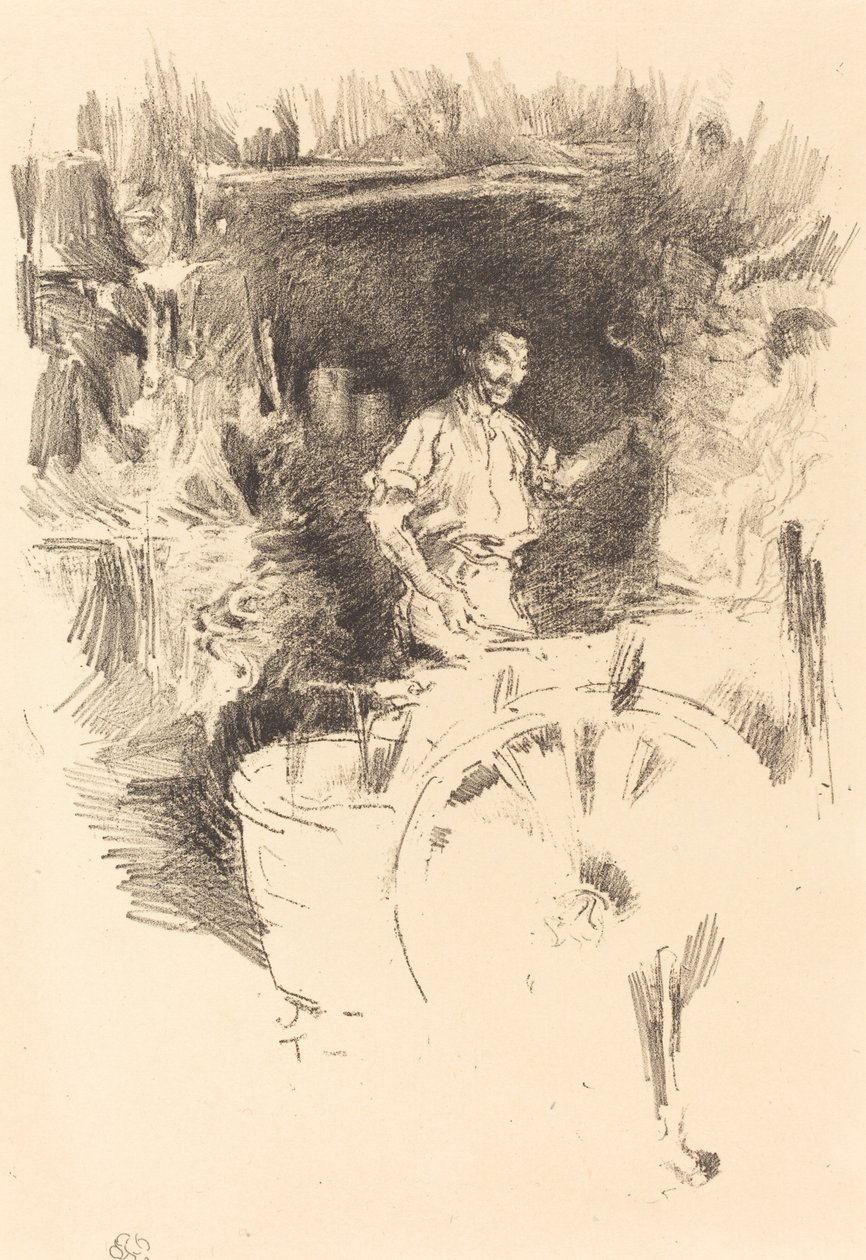 铁匠》，1895-1896。 作者 詹姆斯·阿博特·麦克尼尔·惠斯勒