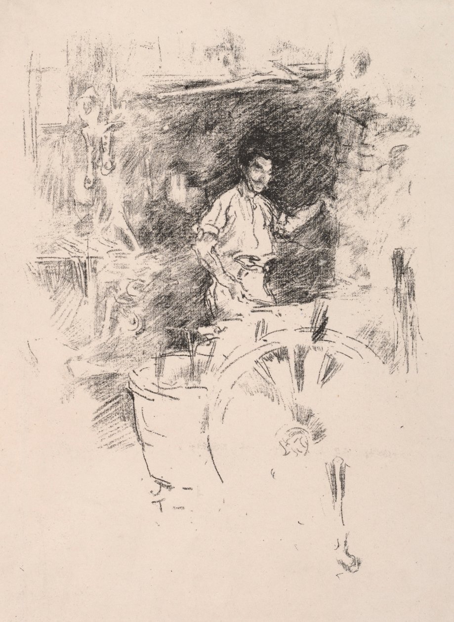 铁匠，1895年。 作者 詹姆斯·阿博特·麦克尼尔·惠斯勒