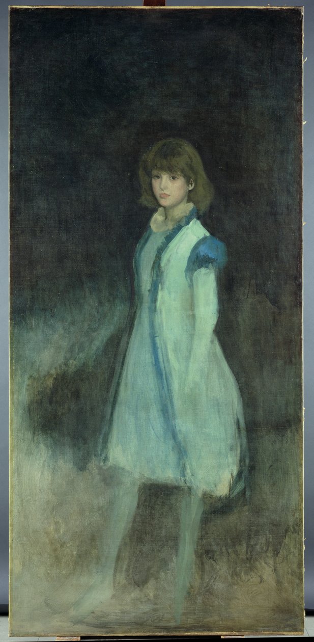 蓝色女孩：Connie Gilchrist的肖像（1865-1946），c.1879 作者 詹姆斯·阿博特·麦克尼尔·惠斯勒