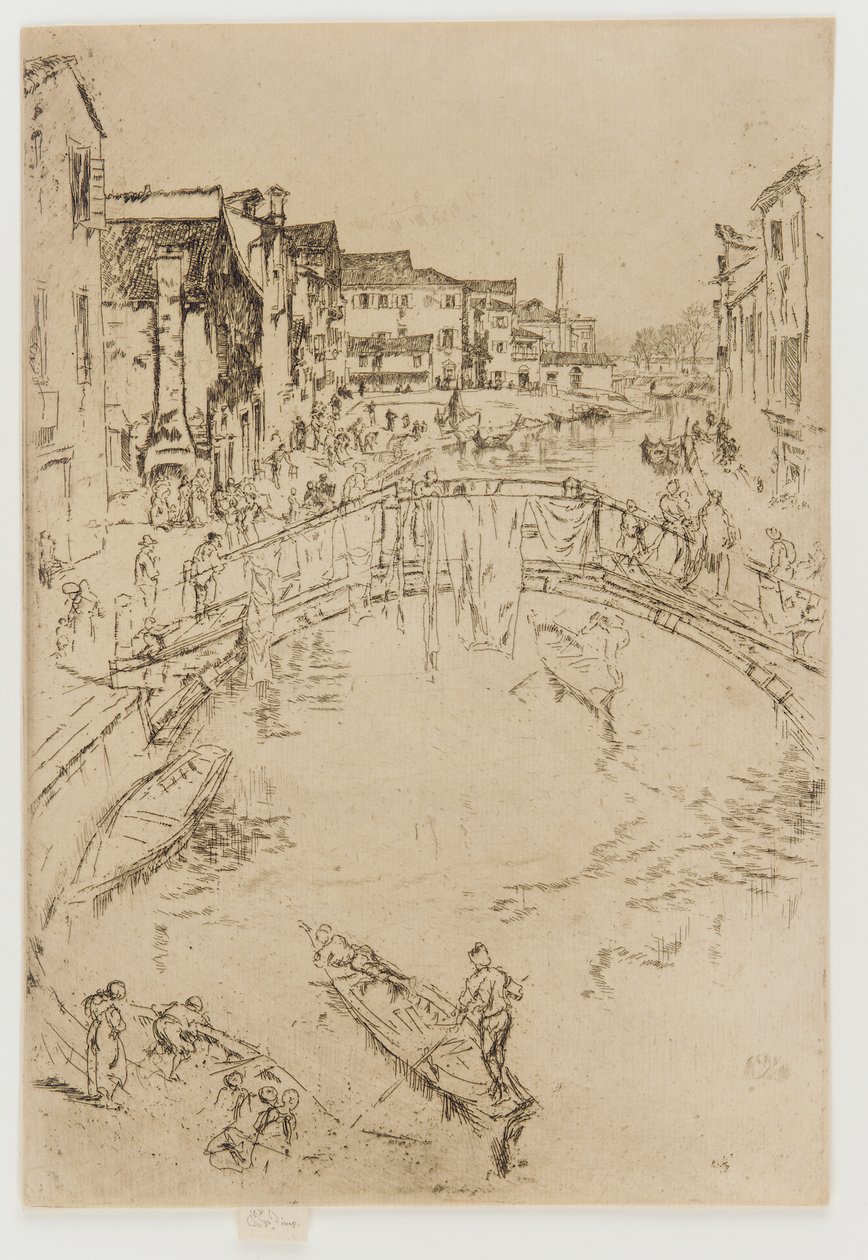 大桥，圣马尔塔，1879-1880。 作者 詹姆斯·阿博特·麦克尼尔·惠斯勒