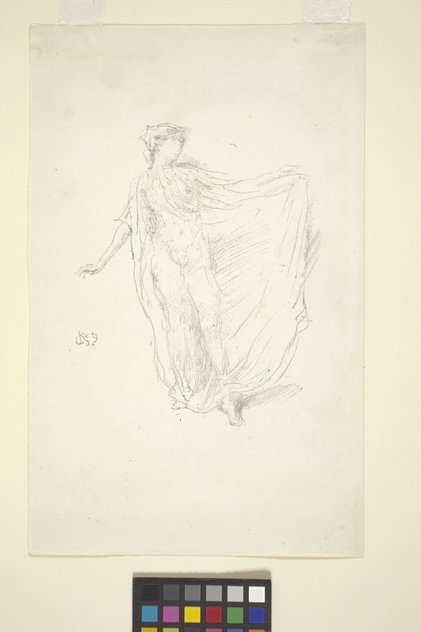 舞女（转移石版画） 作者 詹姆斯·阿博特·麦克尼尔·惠斯勒