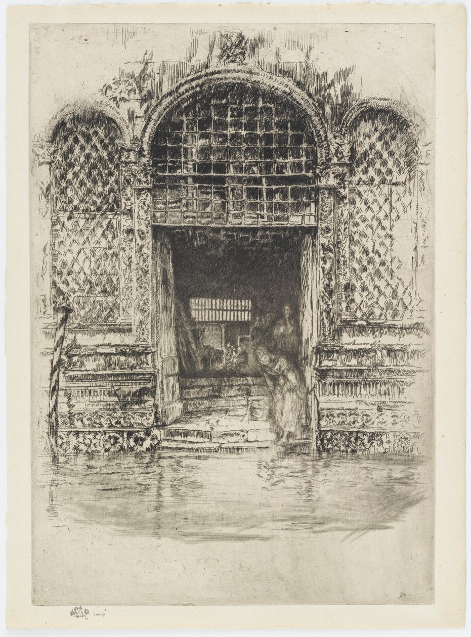门口》，1879-1880。 作者 詹姆斯·阿博特·麦克尼尔·惠斯勒