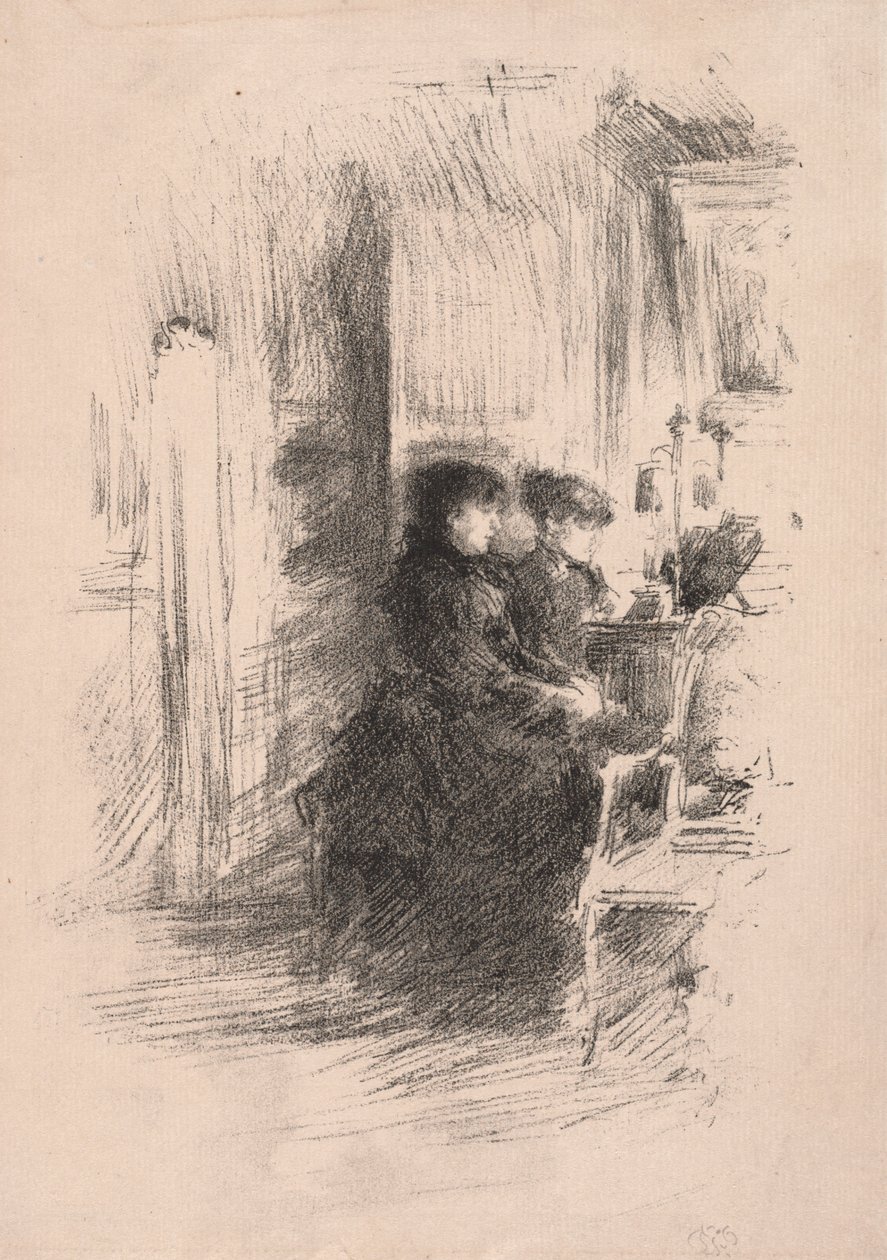 二重奏，1894年。 作者 詹姆斯·阿博特·麦克尼尔·惠斯勒