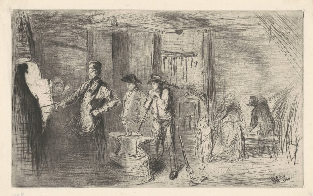 堡垒，1861年。 作者 詹姆斯·阿博特·麦克尼尔·惠斯勒