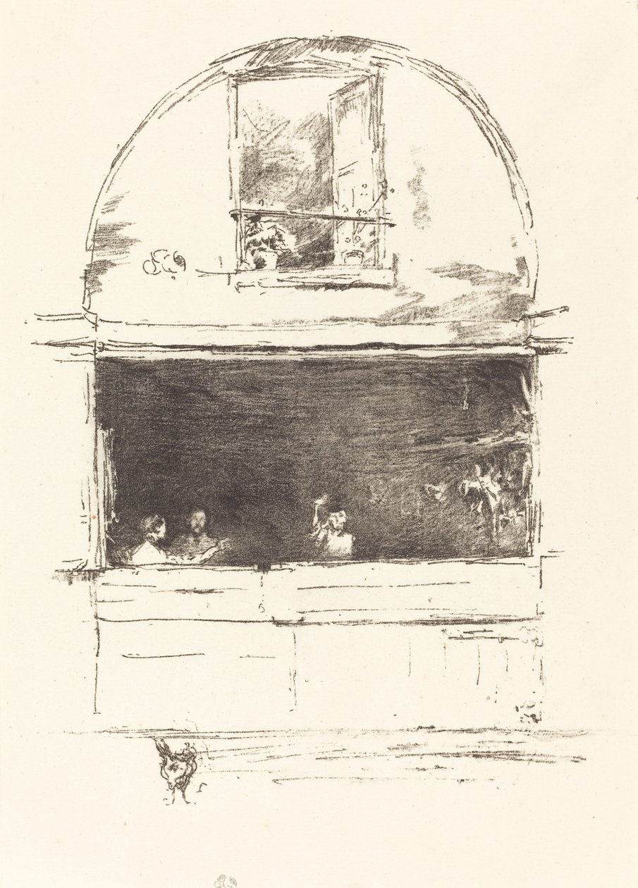 The Forge, Passage du Dragon, 1894。 作者 詹姆斯·阿博特·麦克尼尔·惠斯勒