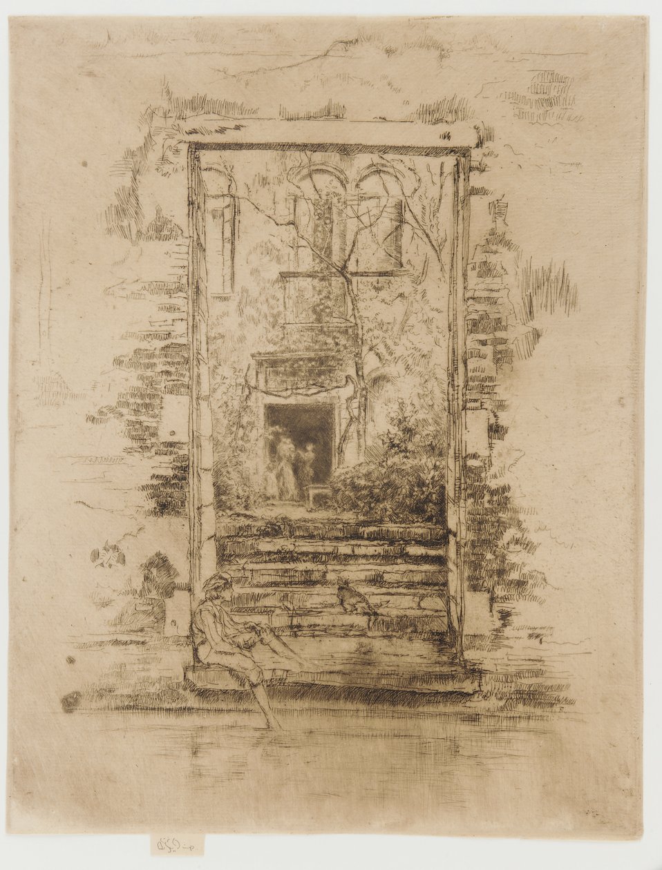 花园》，1879-1880。 作者 詹姆斯·阿博特·麦克尼尔·惠斯勒