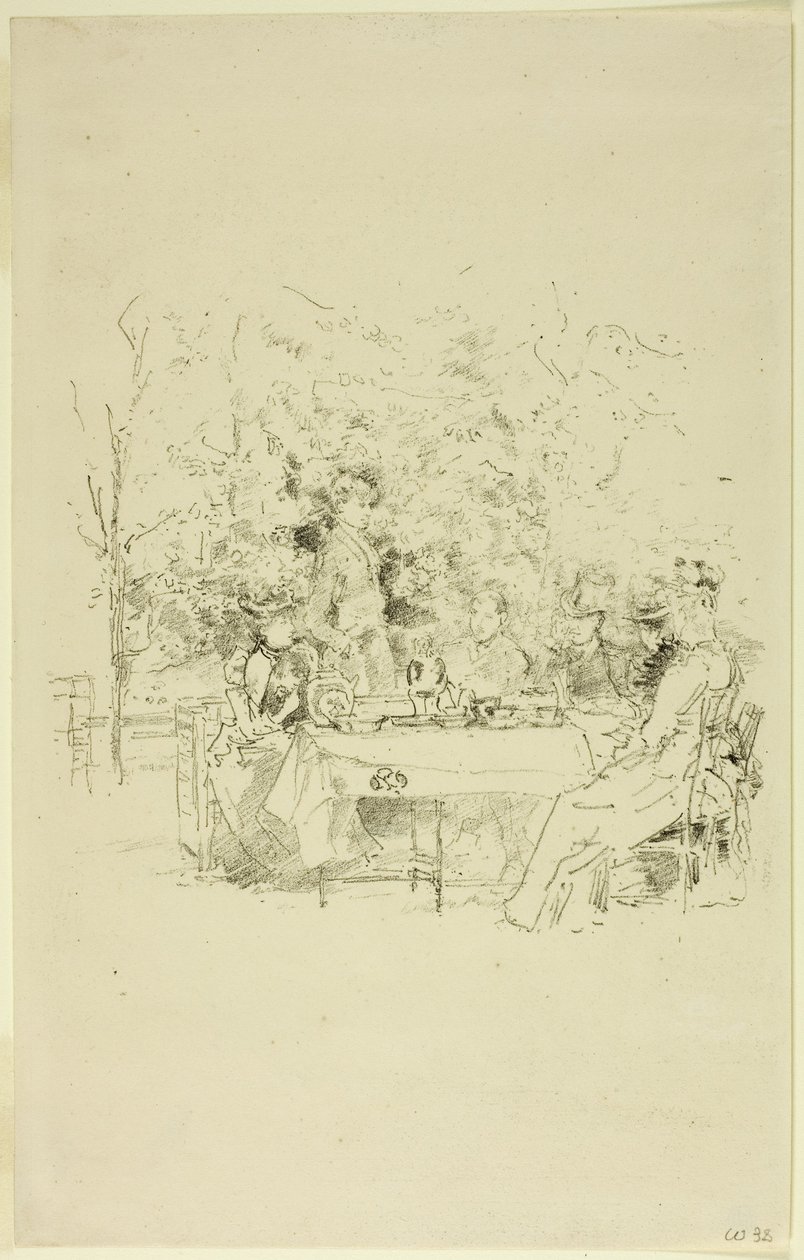 花园，1891年 作者 詹姆斯·阿博特·麦克尼尔·惠斯勒
