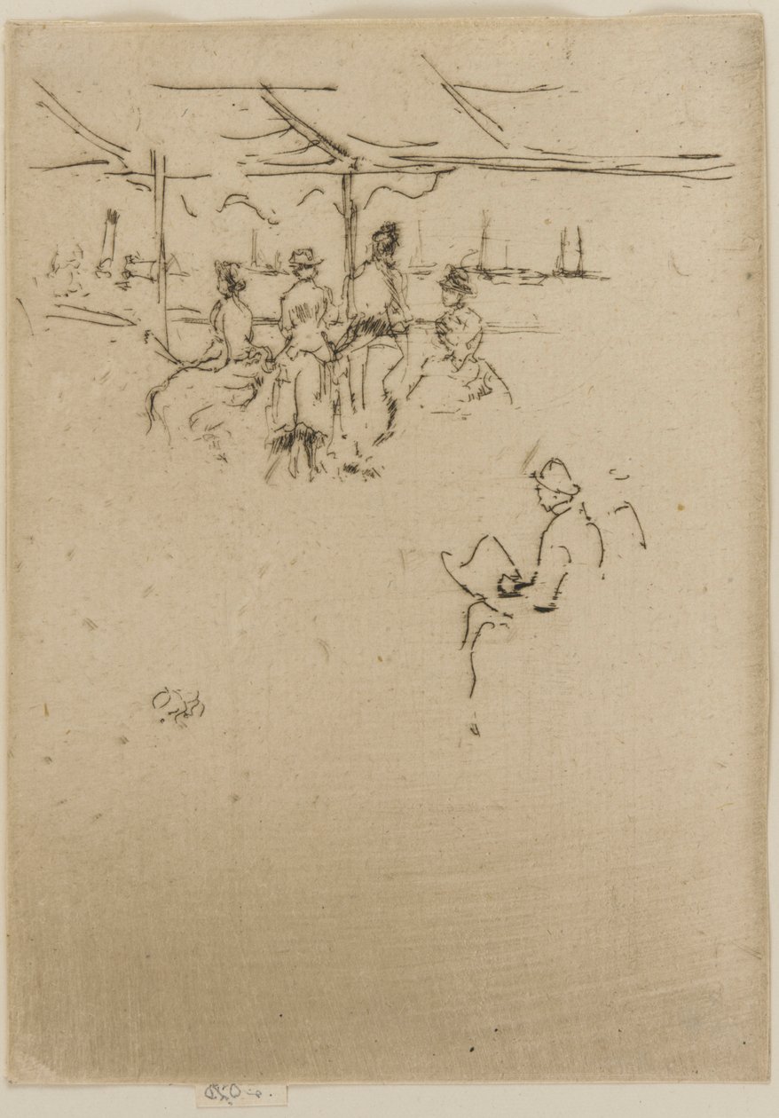 降临舞台，奶牛，1887年。 作者 詹姆斯·阿博特·麦克尼尔·惠斯勒