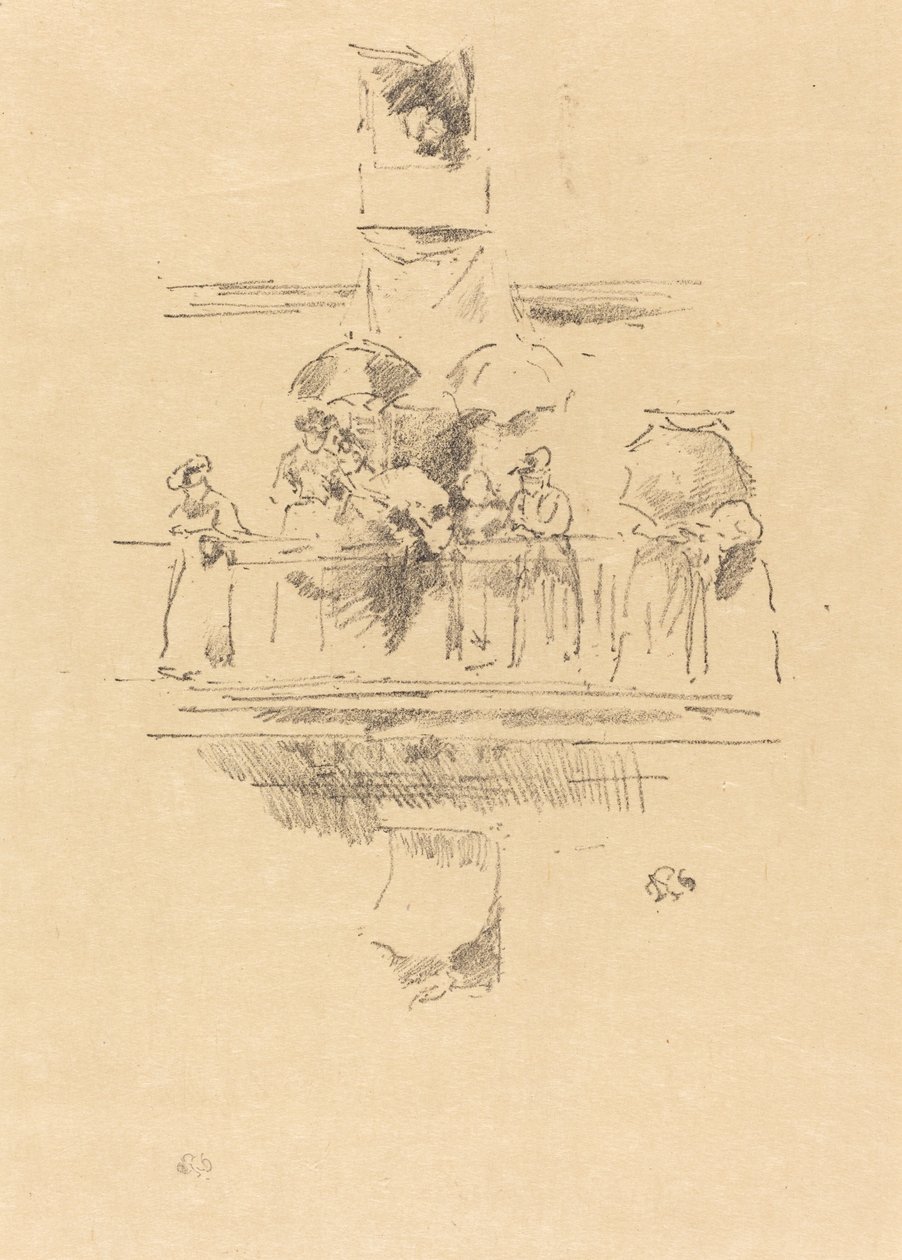 小阳台》，1894年。 作者 詹姆斯·阿博特·麦克尼尔·惠斯勒