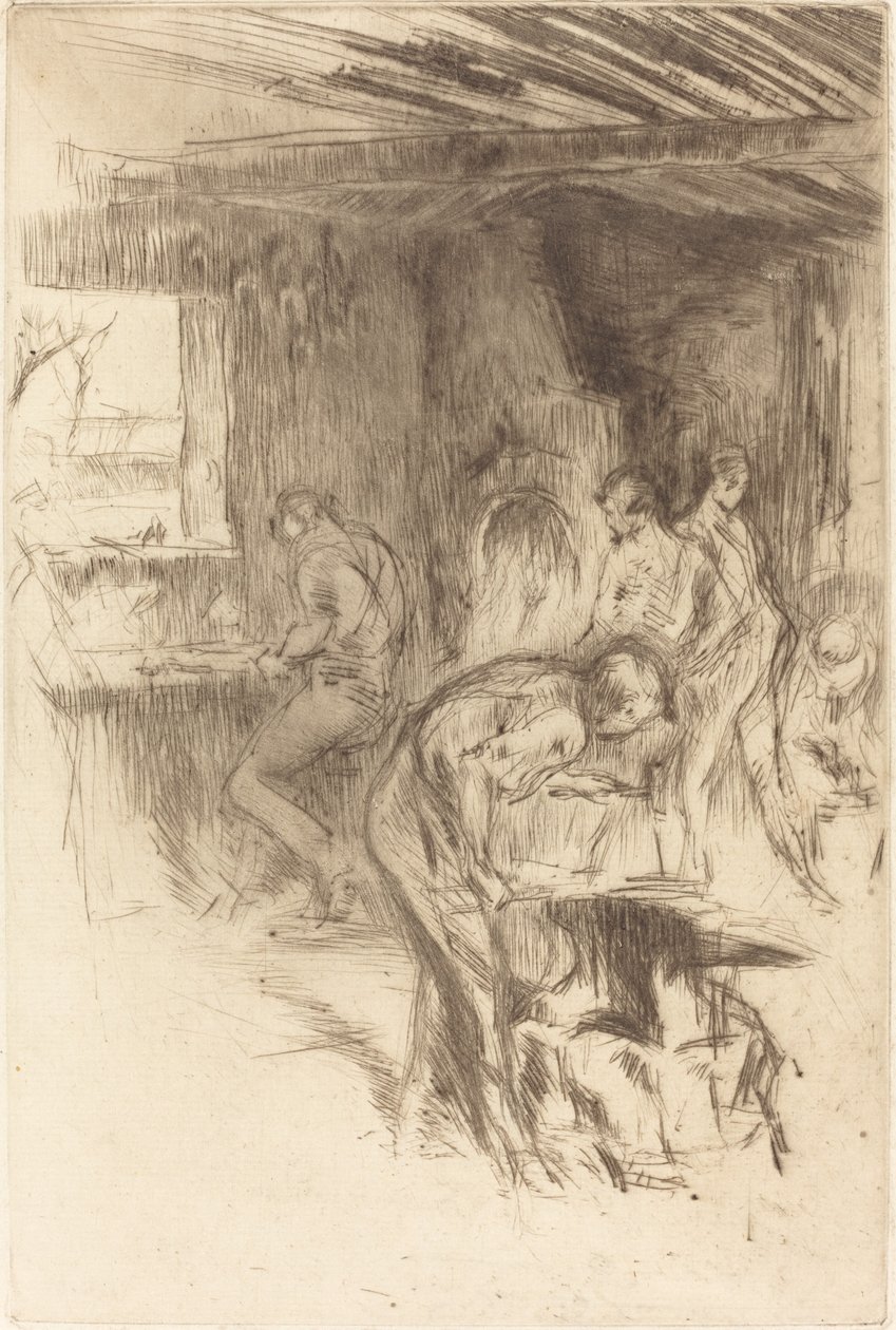 The Little Forge, 1875. 作者 詹姆斯·阿博特·麦克尼尔·惠斯勒