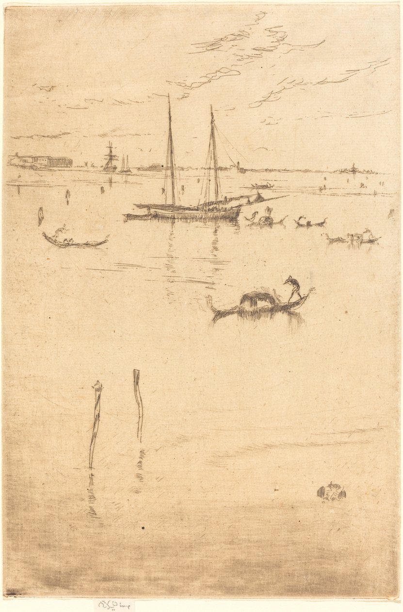 小泻湖，1879年至1880年。 作者 詹姆斯·阿博特·麦克尼尔·惠斯勒