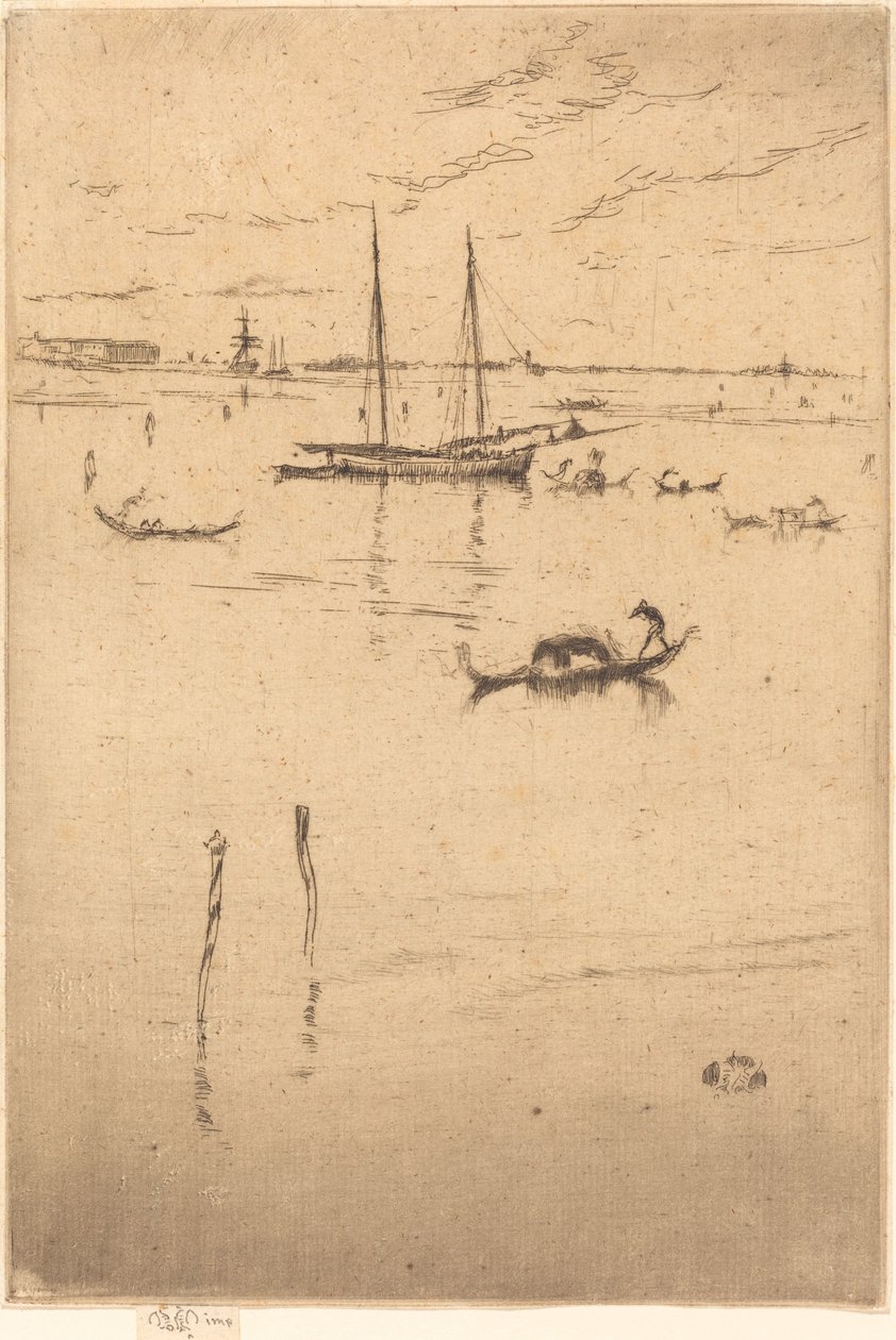 小泻湖，1879年至1880年。 作者 詹姆斯·阿博特·麦克尼尔·惠斯勒