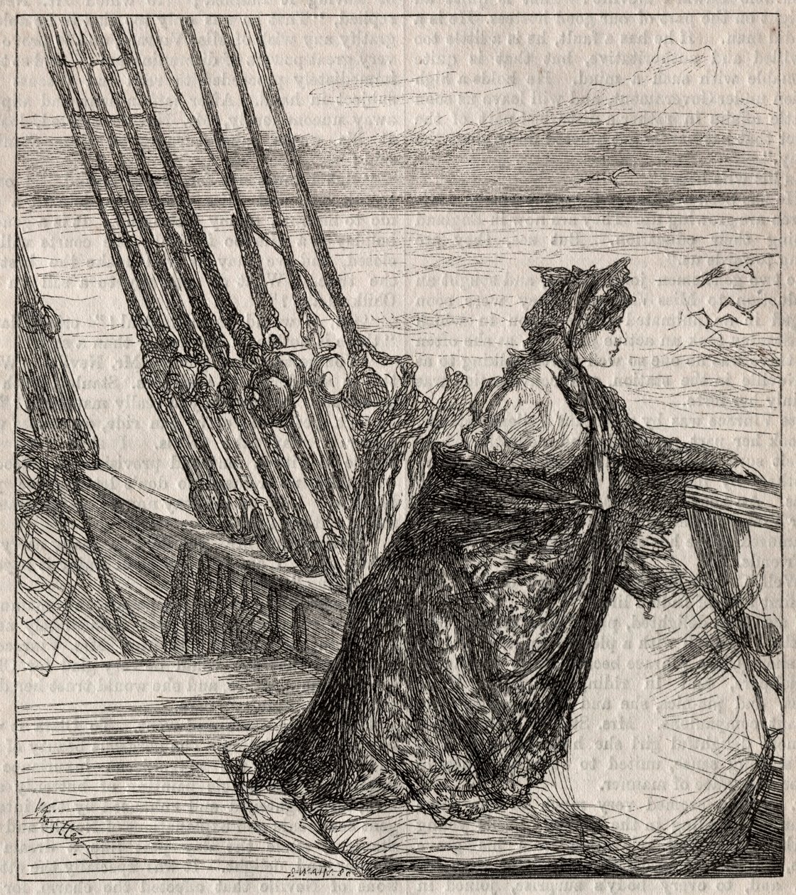 专业女儿：1862年，克拉拉·文拉斯（Clara Vinraces）告别父亲。 作者 詹姆斯·阿博特·麦克尼尔·惠斯勒