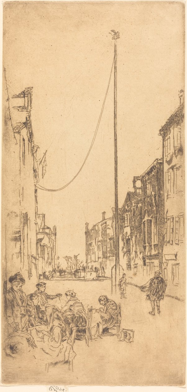 桅杆》，18791880。 作者 詹姆斯·阿博特·麦克尼尔·惠斯勒
