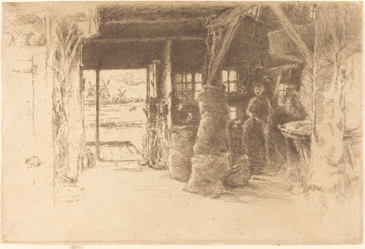 磨坊》，1889年。 作者 詹姆斯·阿博特·麦克尼尔·惠斯勒