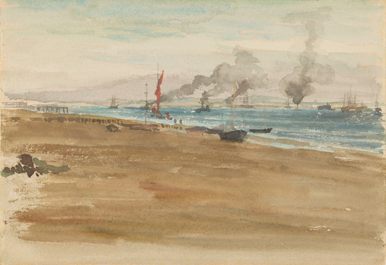 河口，1881-1883。 作者 詹姆斯·阿博特·麦克尼尔·惠斯勒
