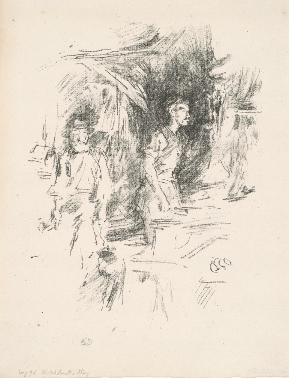 老史密斯的故事》，1895年。 作者 詹姆斯·阿博特·麦克尼尔·惠斯勒
