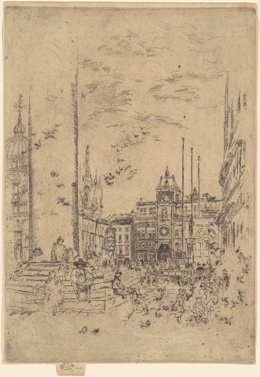 Piazzetta, 1879-1880. 作者 詹姆斯·阿博特·麦克尼尔·惠斯勒